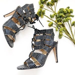 DV Faux Animal Print Sandal Shoe Heels
